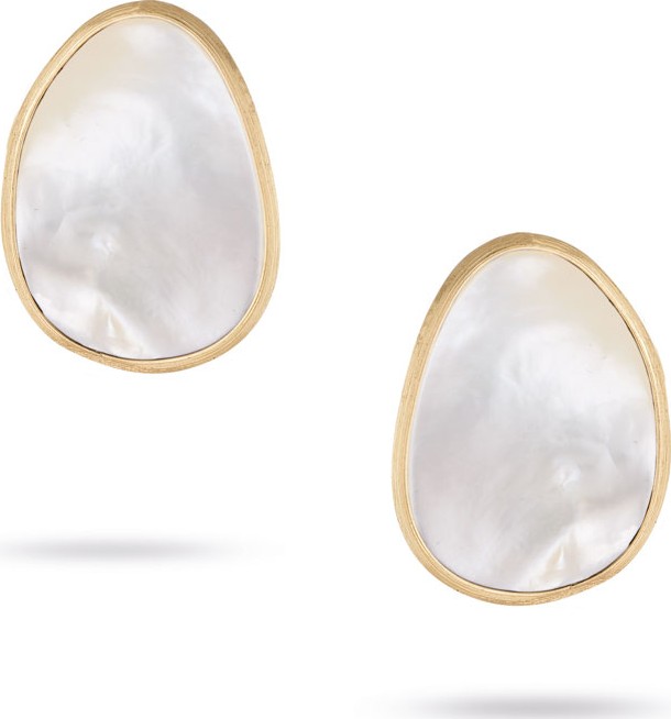 Marco Bicego Lunaria Mother-of-Pearl Stud Earrings