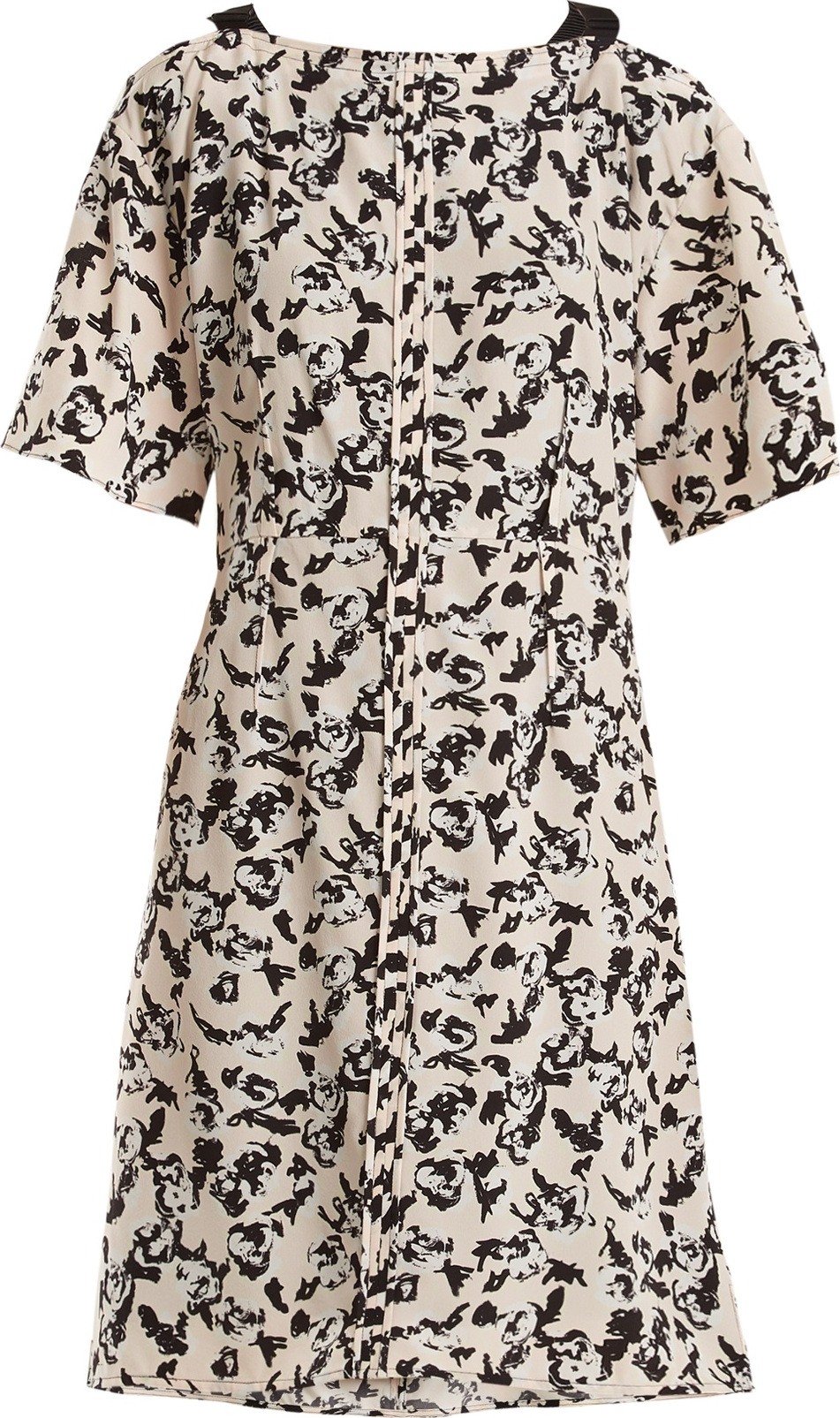 Proenza Schouler Floral-print cross-over silk dress