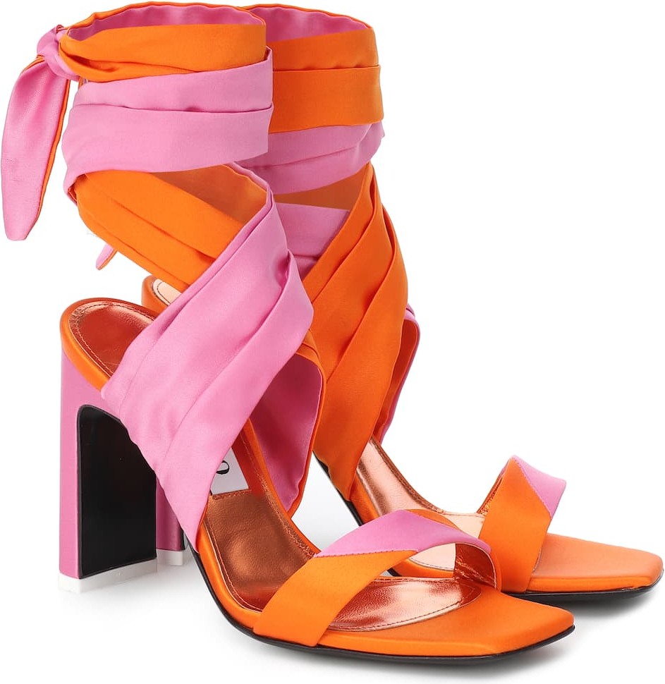 The Attico Satin sandals