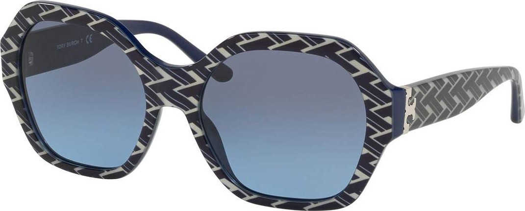 Tory Burch Octagon Gradient Acetate Sunglasses