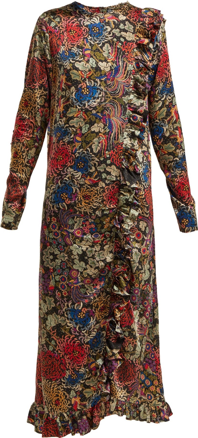 By Walid Suna antique-silk dress