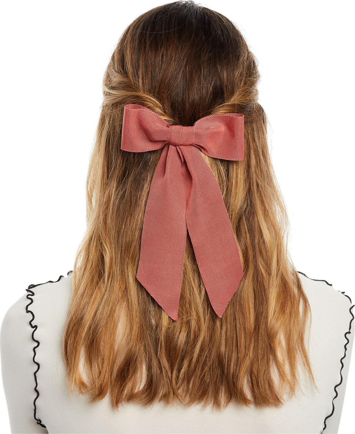 Jennifer Behr Wide Grosgrain Bow Barrette
