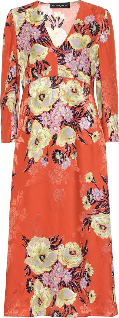Etro Floral silk-blend jacquard dress