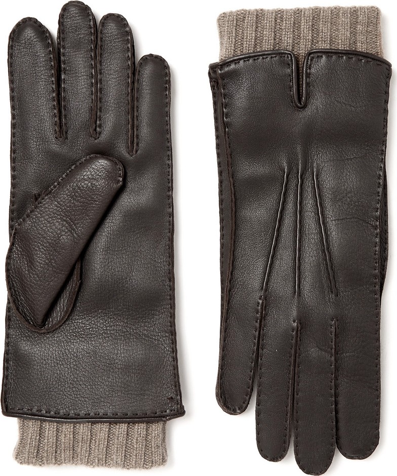 Loro Piana Baby Cashmere-Lined Leather Gloves