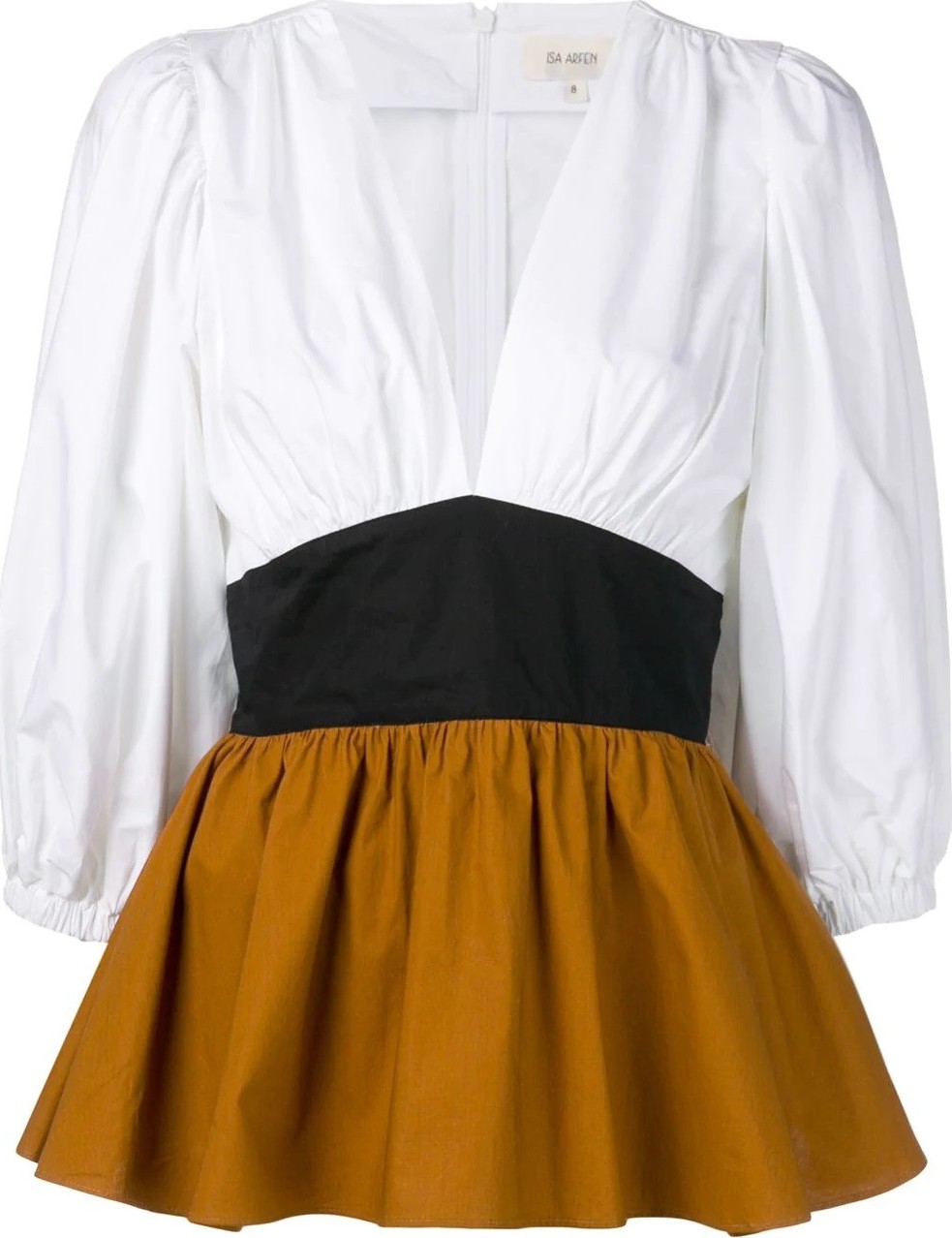 Isa Arfen V-neck puff sleeve top