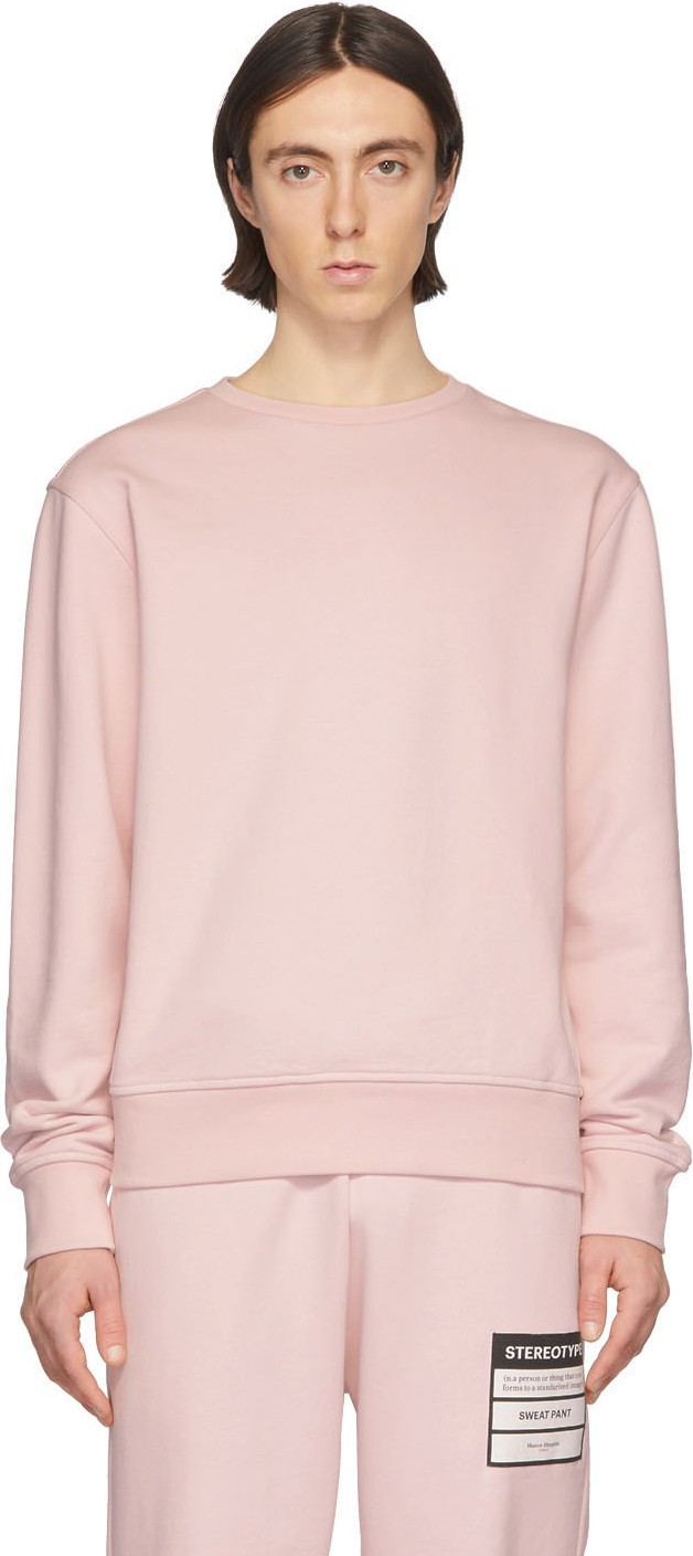 Maison Margiela Pink Elbow Patch Sweater