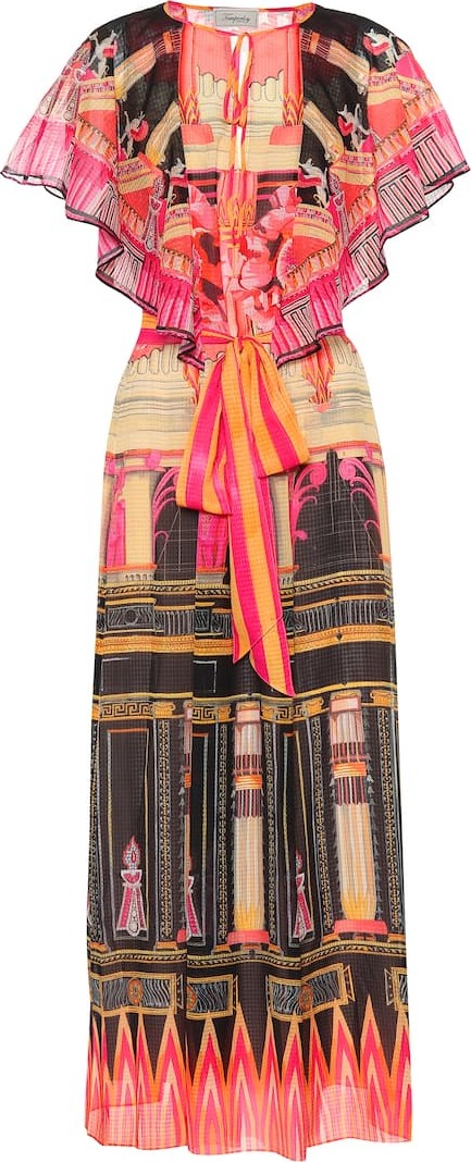 Temperley London Athena printed chiffon kaftan