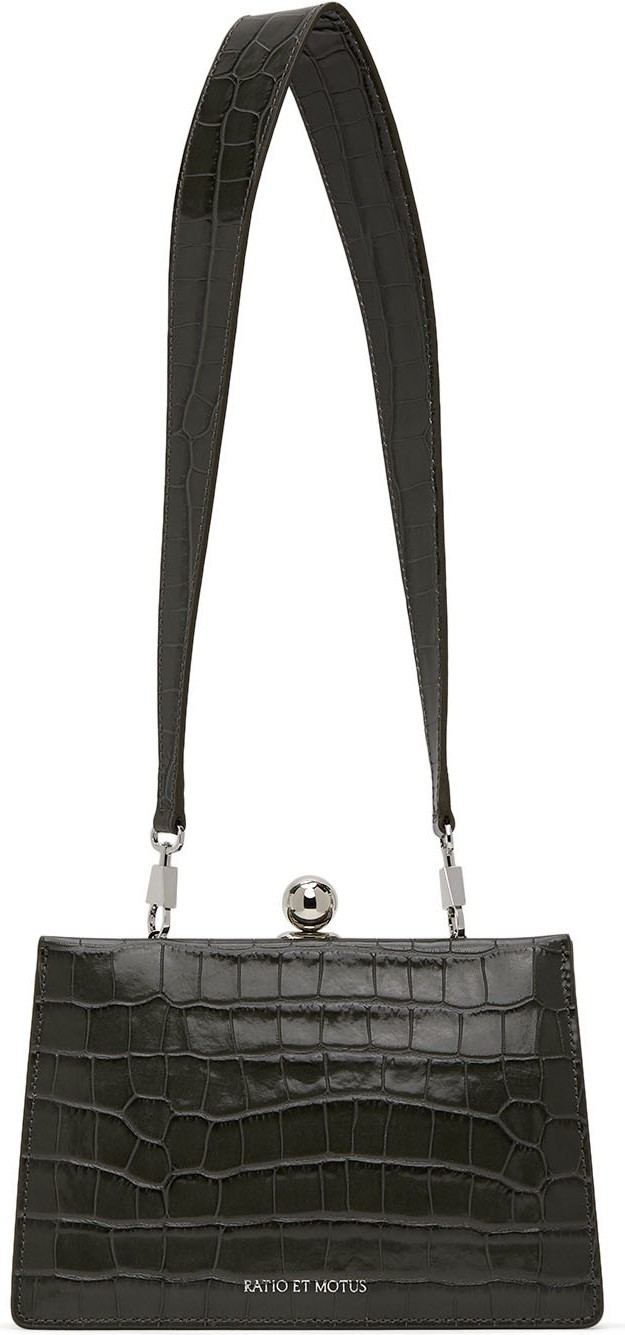 Ratio et Motus Green Croc Mini Twin Bag