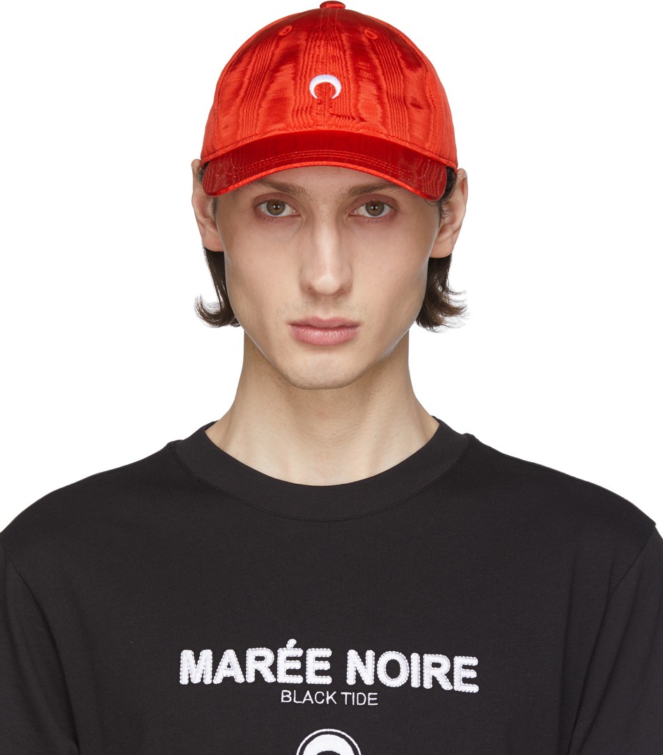 Marine Serre Red Moiré Logo Cap