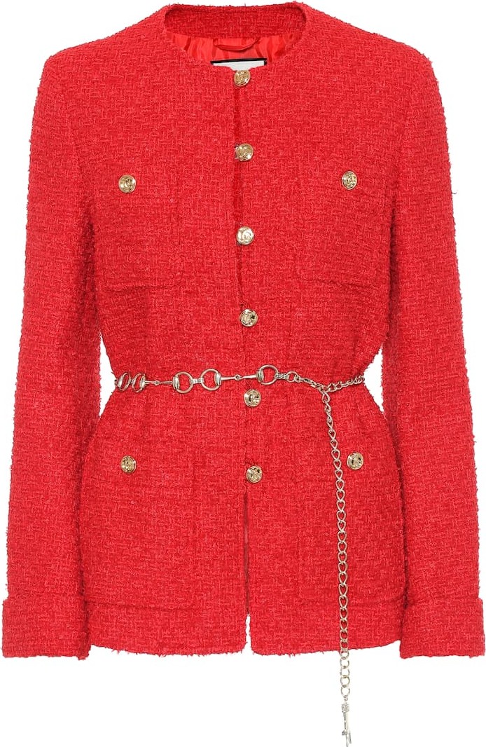 Gucci Cotton-blend tweed jacket