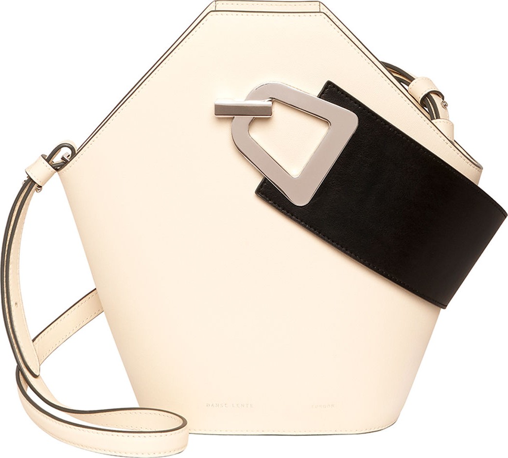 Danse Lente Johnny Leather Hexagon Shoulder Bag