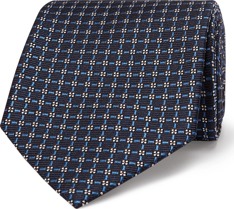Ermenegildo Zegna 8cm Silk-Jacquard Tie