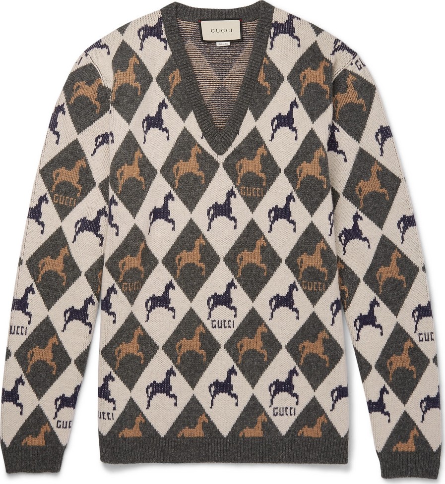 Gucci Wool-Jacquard Sweater