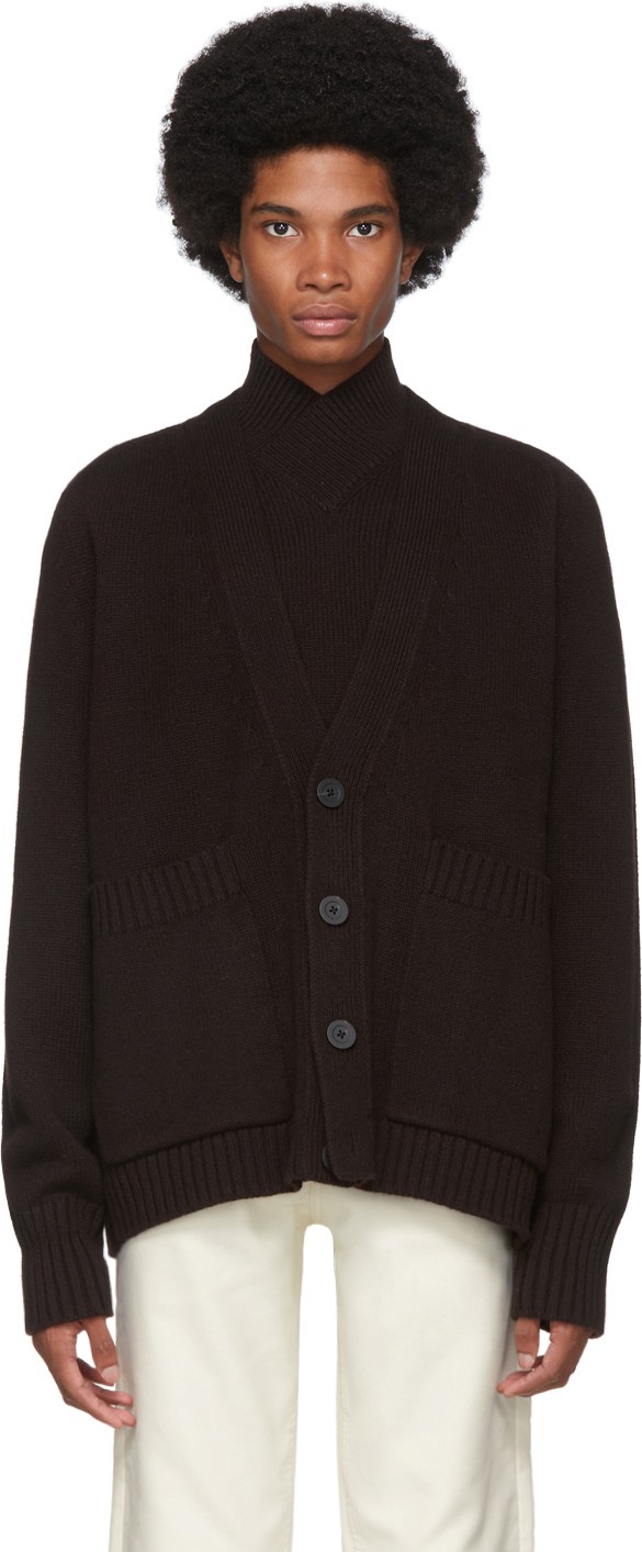 Studio Nicholson Brown Sen Cardigan