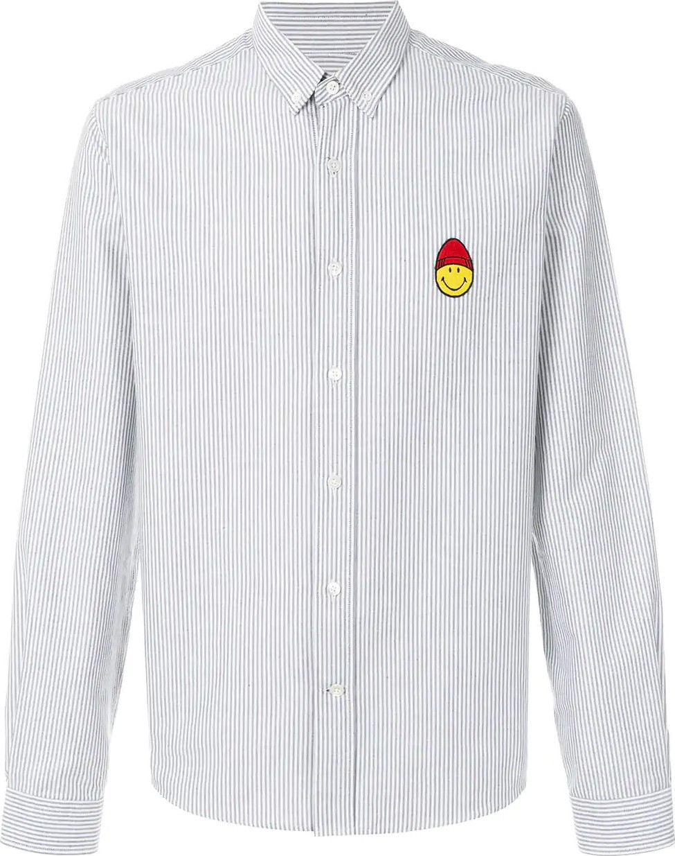 AMI Smiley Patch Button-Down Shirt