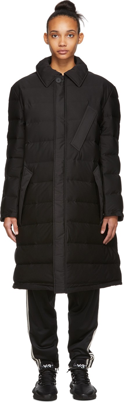 Y-3 Black Down Seamless Mac Jacket