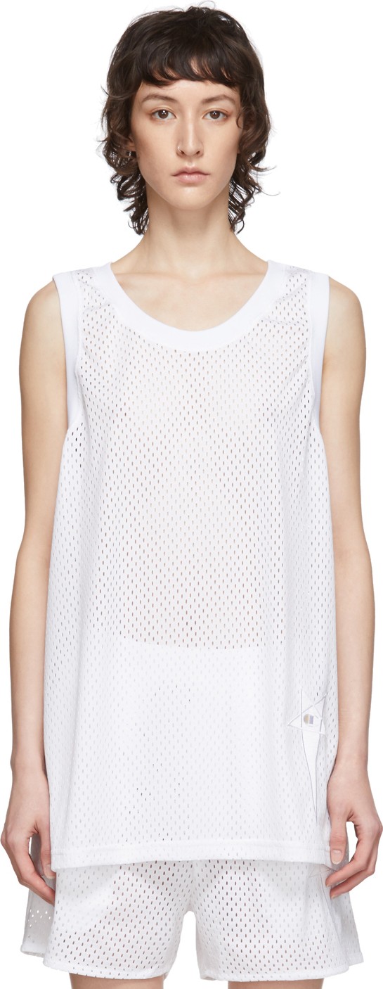 Rick Owens White Champion Edition Tank Top