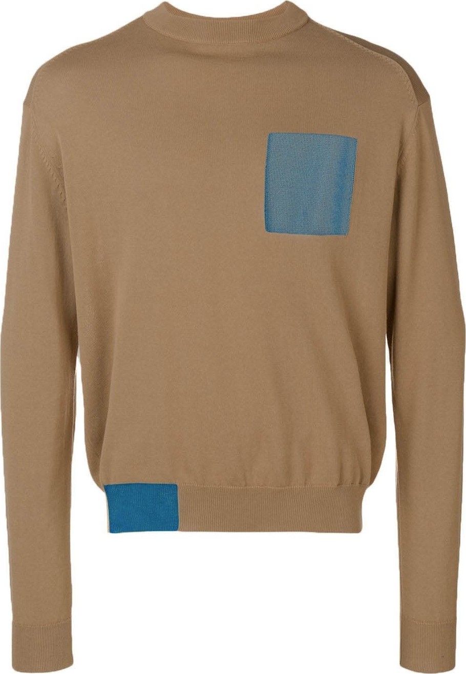 Oamc Celluloid contrast panel sweater