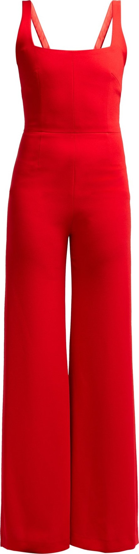 Galvan Sunrise sleeveless crepe jumpsuit