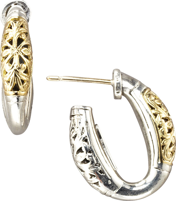 Konstantino Silver & Gold Hoop Earrings
