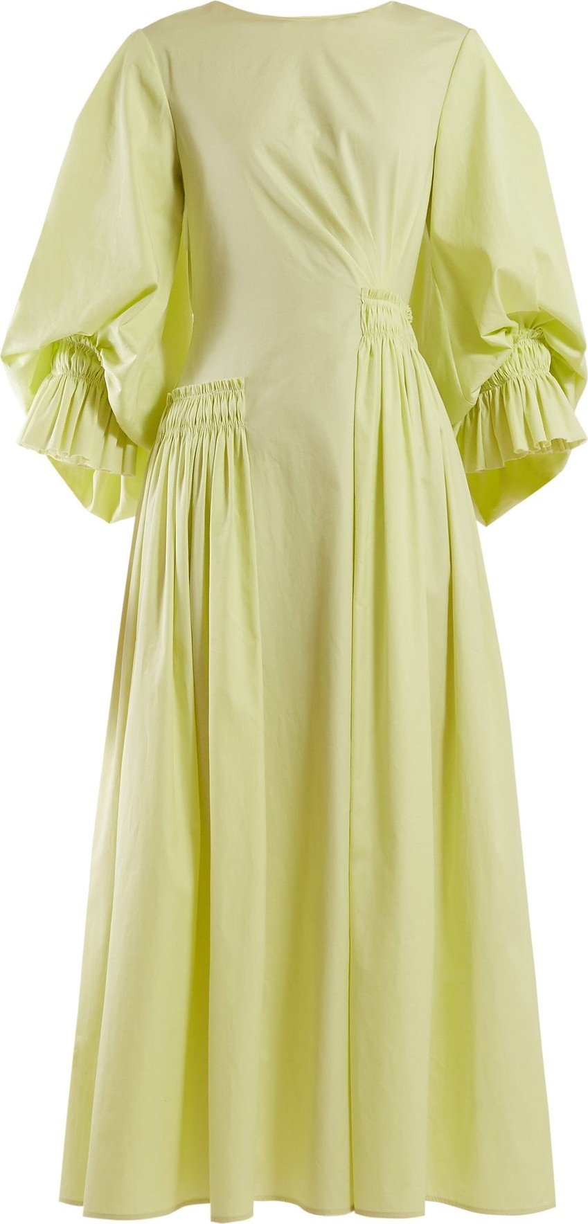 Roksanda Liere asymmetric cotton-poplin maxi dress