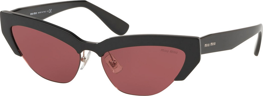 Miu Miu Semi-Rimless Cat-Eye Sunglasses
