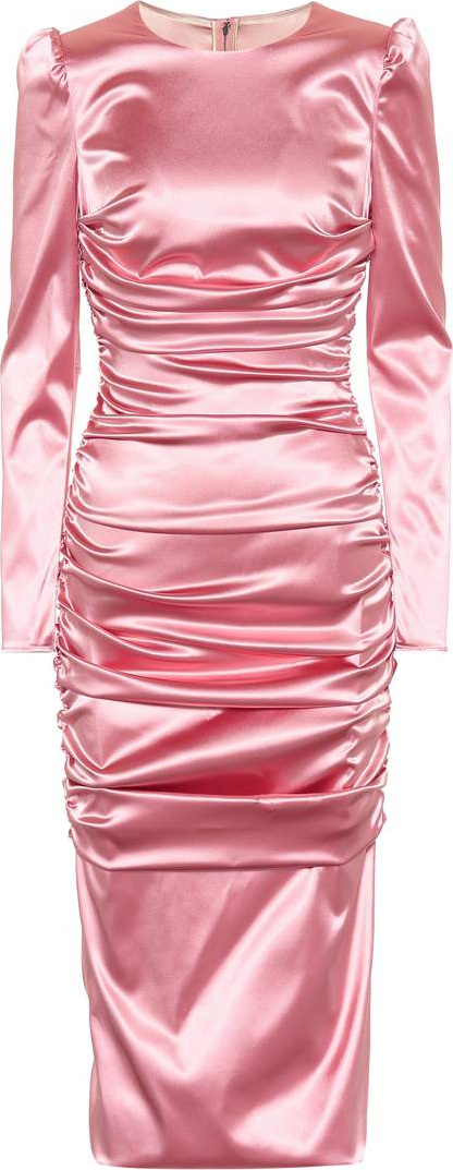 Dolce & Gabbana Stretch-satin midi dress