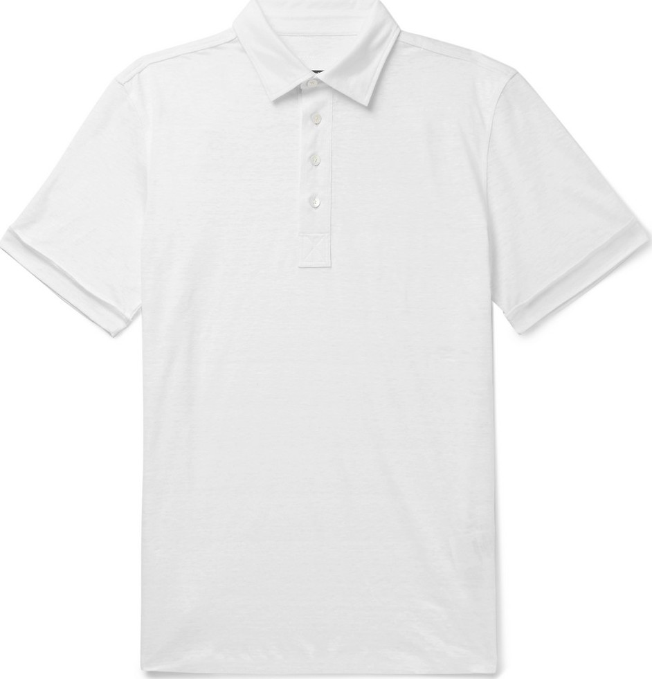 Ermenegildo Zegna Linen Polo Shirt