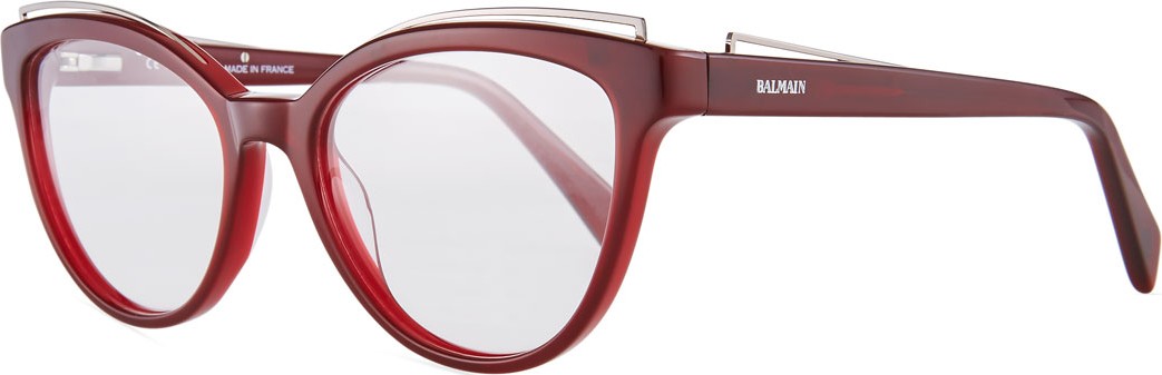 Balmain Cat-Eye Acetate Optical Frames
