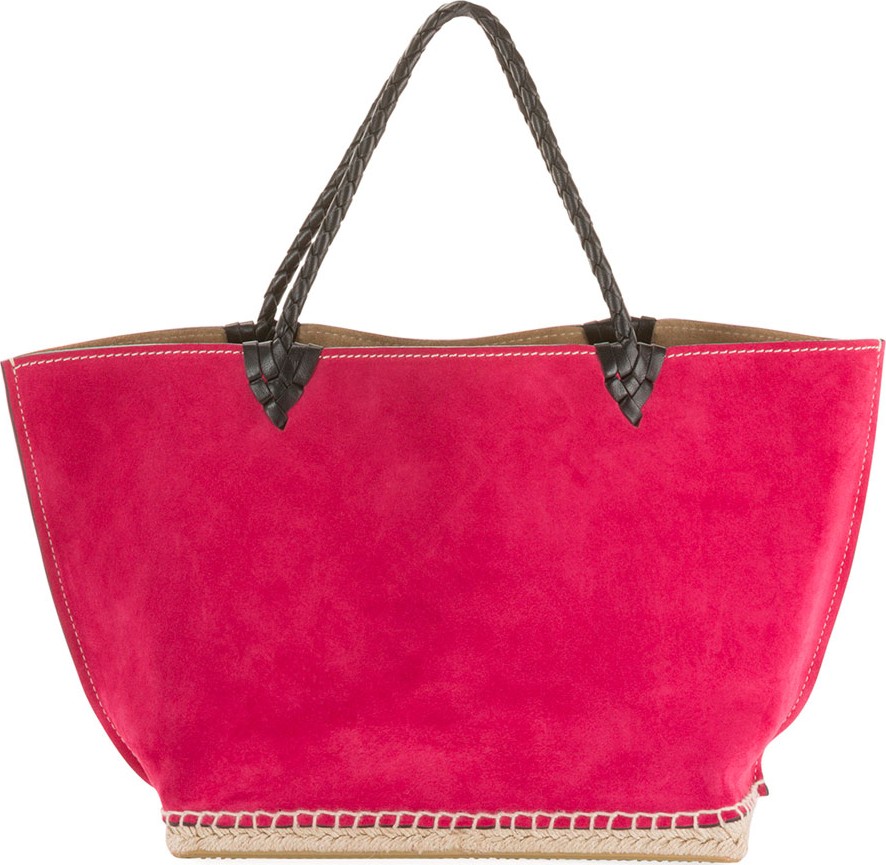 Altuzarra Large Suede Espadrille Tote Bag
