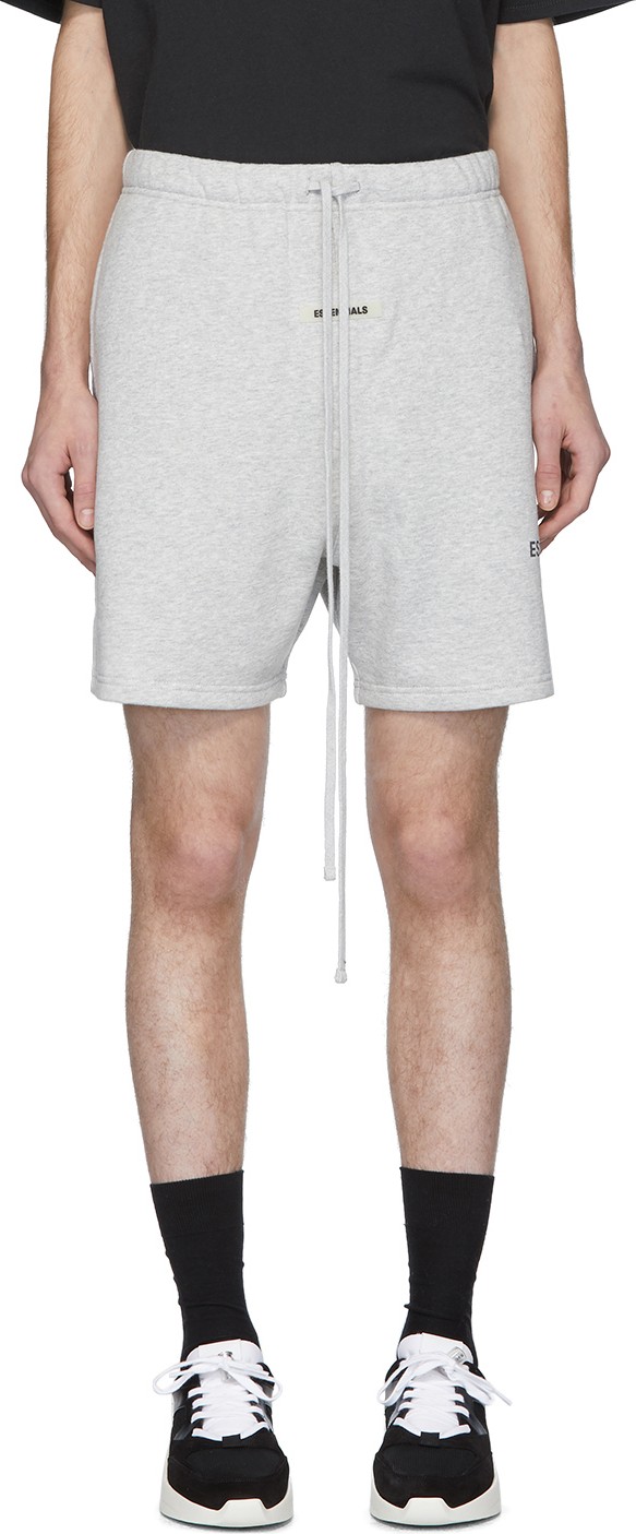 Essentials Grey Fleece Shorts