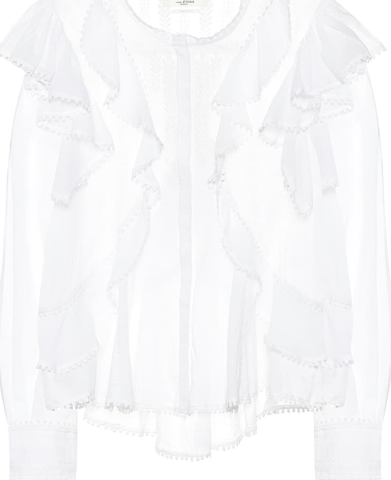 Isabel Marant Etoile Alea embroidered cotton blouse