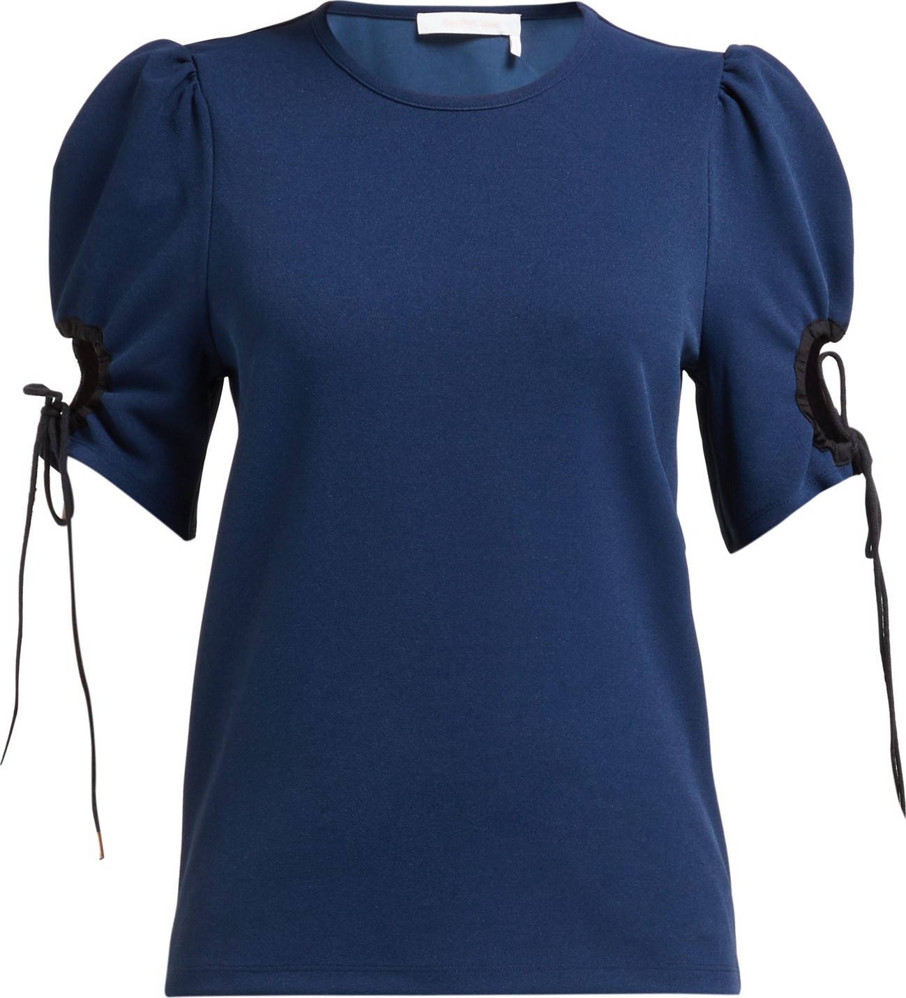 See By Chloé Cut-out sleeve crepe blouse