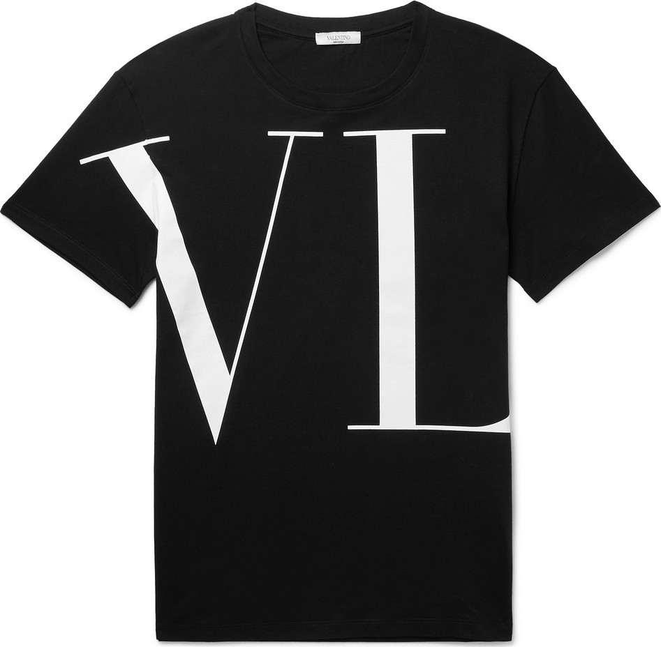 Valentino Logo-Print Cotton-Jersey T-Shirt