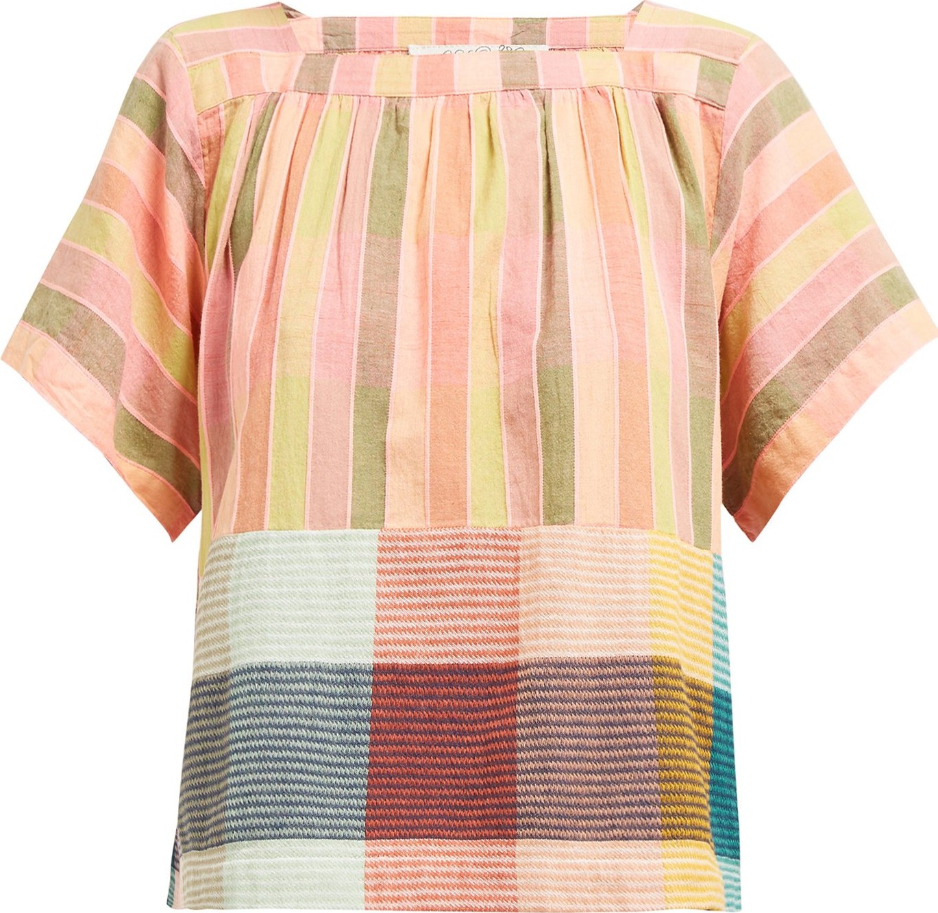 ace&jig Vista striped cotton top