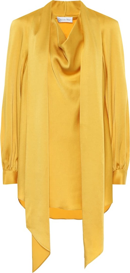 Oscar De La Renta Satin blouse