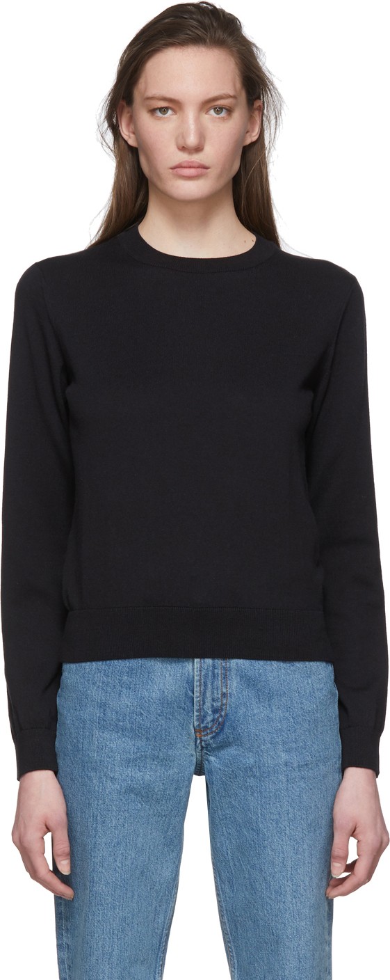 A.P.C. Black Cashmere Juliette Sweater