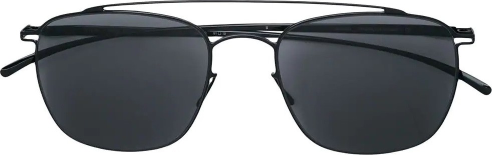 Mykita Dark Aviator-style sunglasses