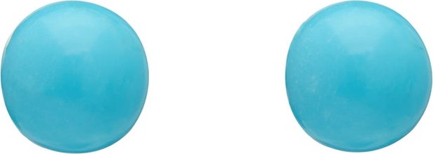 Irene Neuwirth Gumball turquoise & 18kt gold earrings