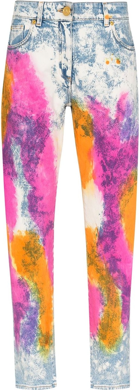 Versace Tie-dyed jeans