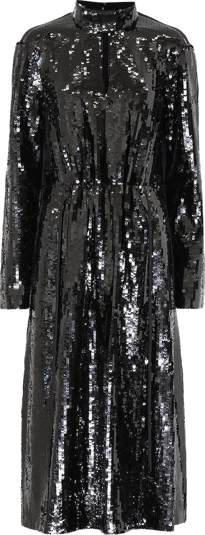 Tibi Avril sequined midi dress