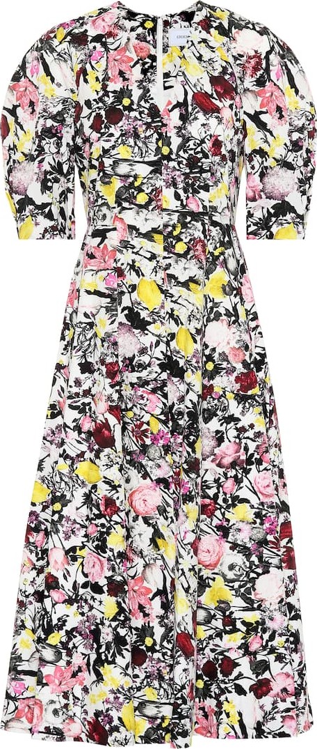 Erdem Cressida cotton poplin midi dress