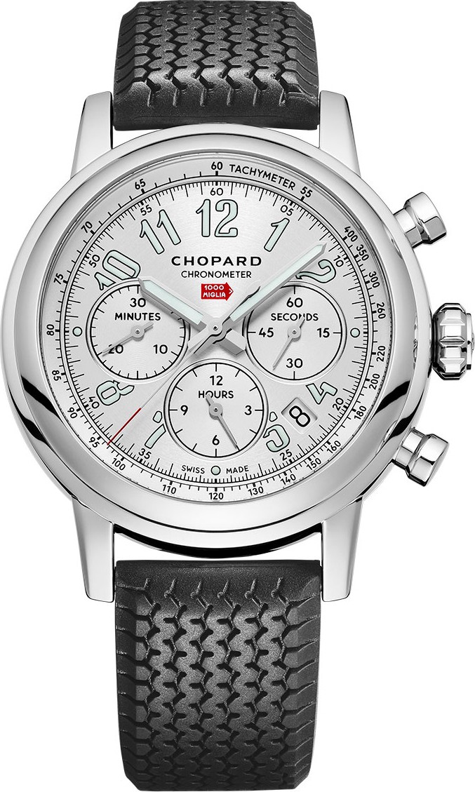Chopard 42mm Racing Mille Miglia Classic Chronograph Watch with Tire Strap
