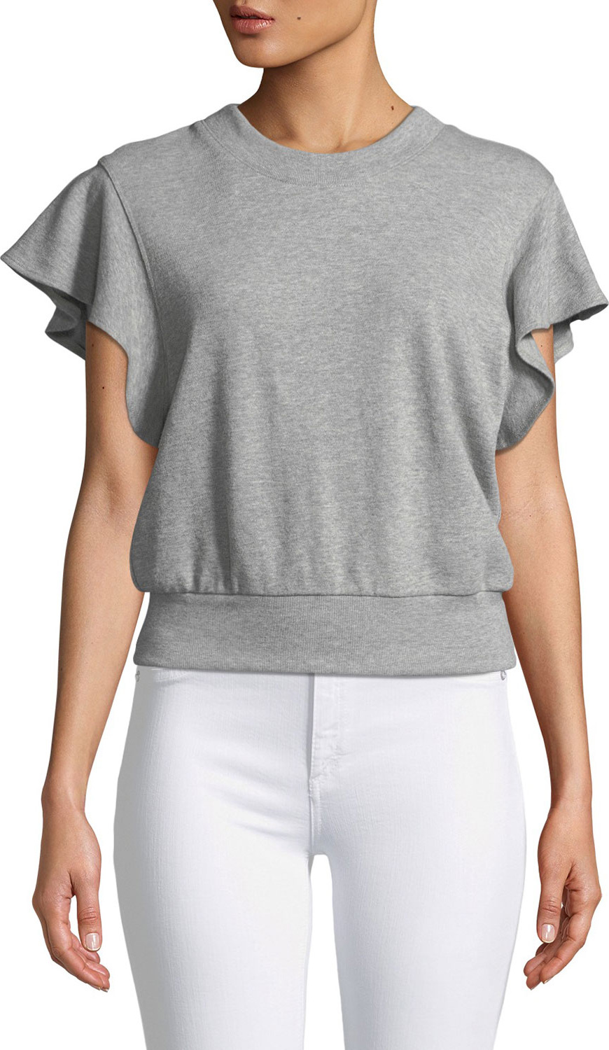 A.L.C. Remick Flutter-Sleeve Sweatshirt