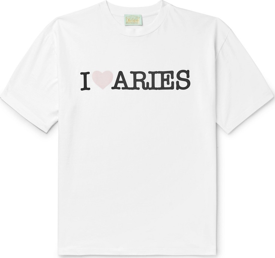 Aries Logo-Print Cotton-Jersey T-Shirt
