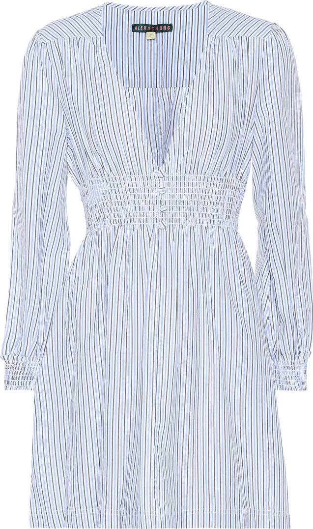 Alexachung Striped cotton minidress