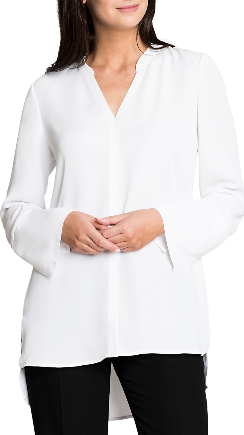 NIC+ZOE Endless Empire V-Neck Long-Sleeve High-Low Top