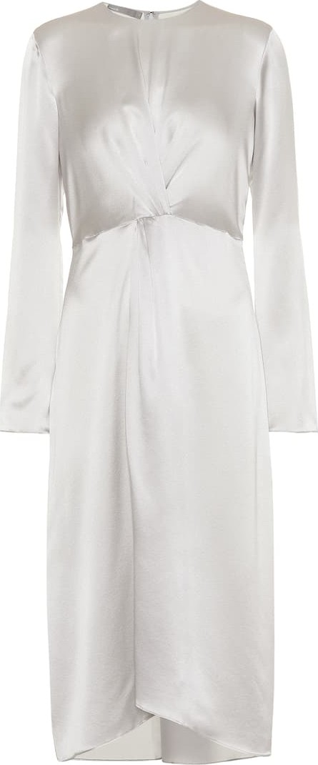 Vince Silk satin midi dress