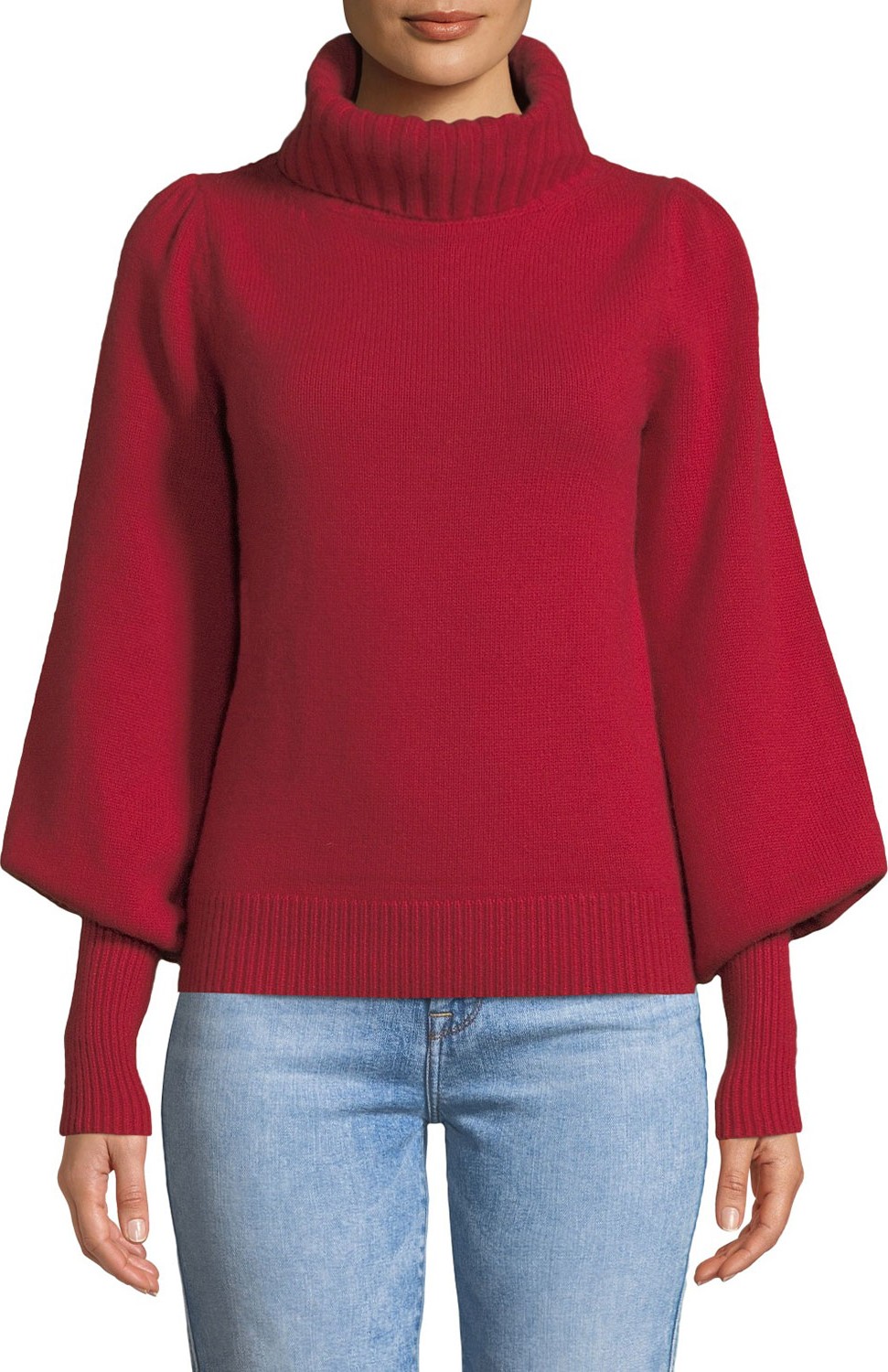 Co Boat-Neck Long-Sleeve Wool-Cashmere Sweater