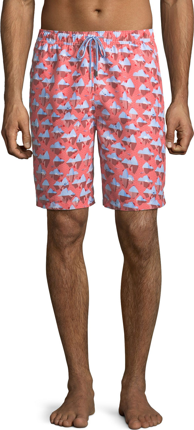 Peter Millar Men's Polar Plunge Swim Trunks